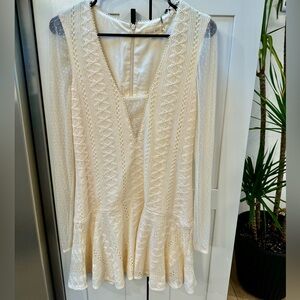 Stevie May long sleeve crochet dress